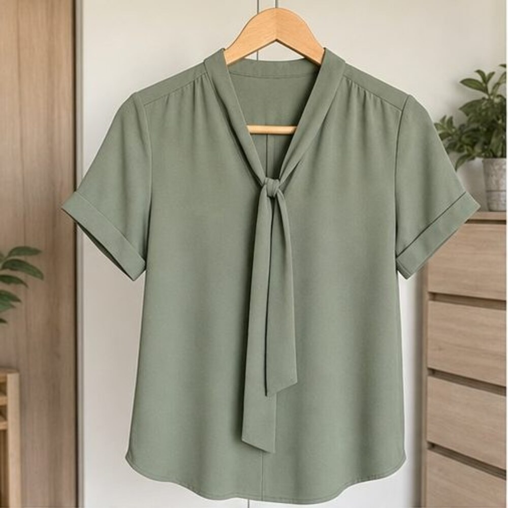 Sage V Neck Top
